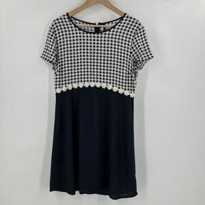 Urban Outfitters Daisy Applique Dress Womens Size L Floral Mini 90s Y2K Twee